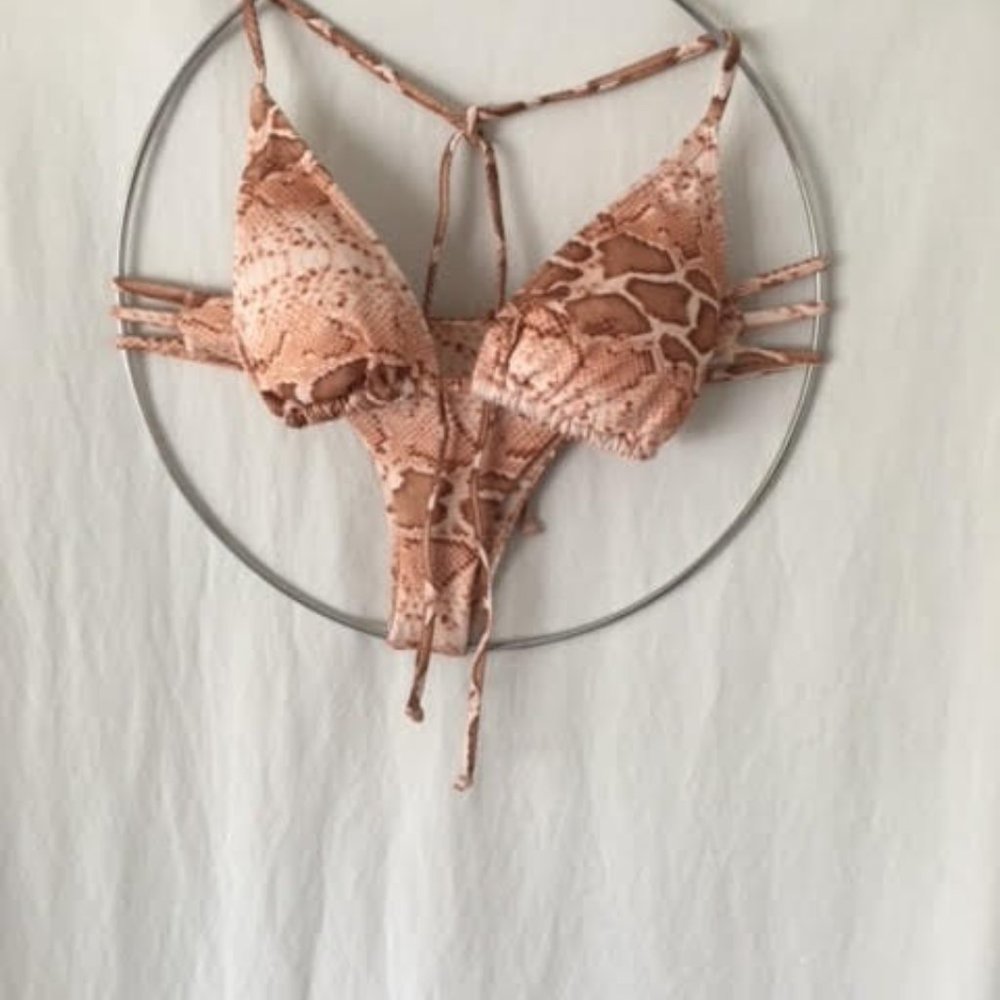 Swimwear Snake Print Bikini Set NWT.